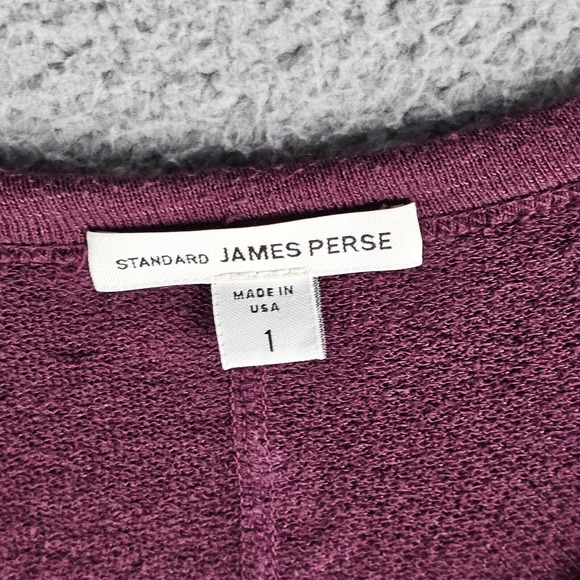 Standard James Perse Womens Raglan Sweatshirt Dress Size 1 Made in USA - Picture 6 of 9